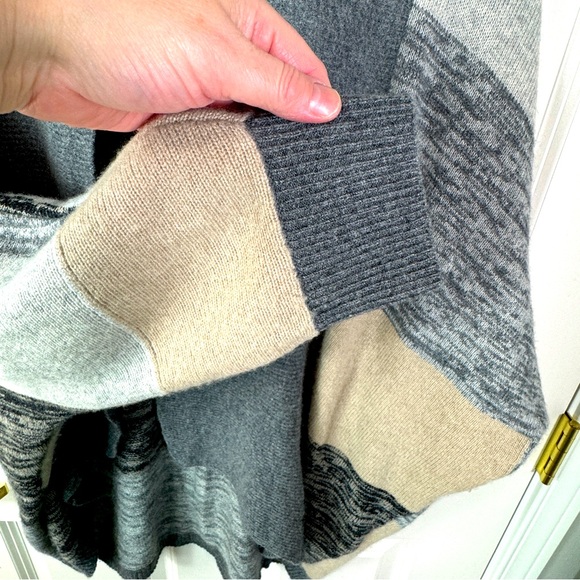 Nordstrom Collection 100% Cashmere Open Cardigan Sweater Gray Women's Size M/L - Picture 4 of 9